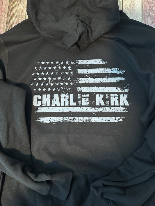 Charlie Kirk American Flag